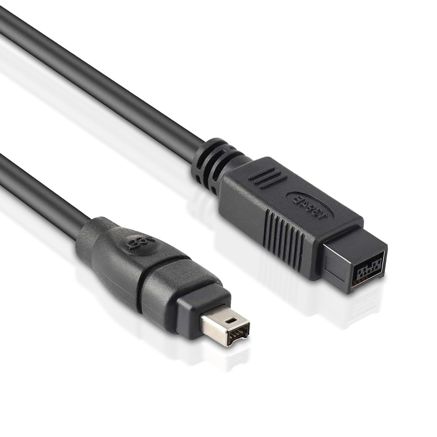 IEEE 1394 4 pines 6 pines 9 pines Cable Firewire 400/800 iLink DV Cable para ordenador portátil a cámara Industrial videocámara: Negro / 1,8 m