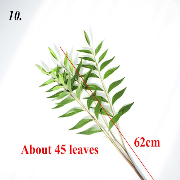 Various Simulated Leaves Green Gold Plant Leaf For Home Office Photo Studio DIY Decoration Photography Props Photo Background: 10