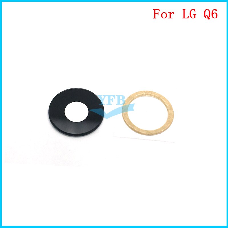 2PCS For LG G5 G6 G7 V10 V20 V30 Q6 Back Rear Camera Glass Lens With Adhesive Replacement Parts