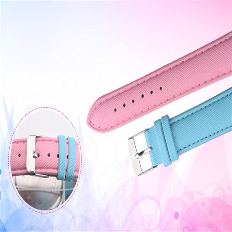 Dameshorloge quartz polshorloge retro regenboog casual leren band dames saat armband horloges reloj mujer #d