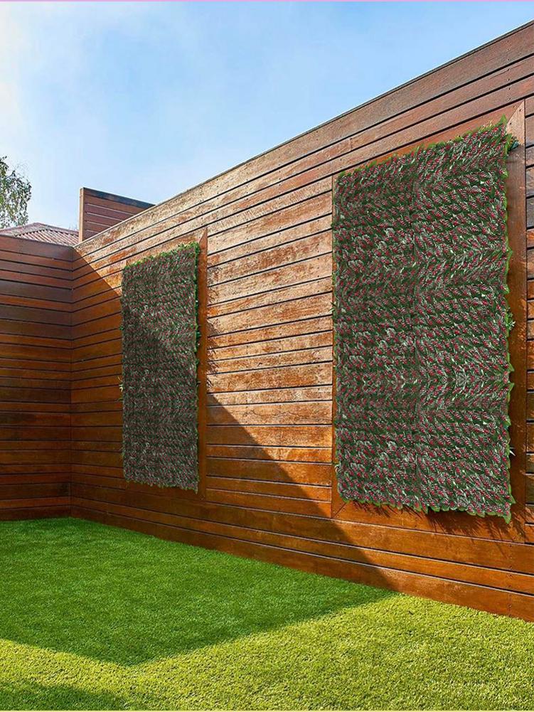 Protection Artificial Balcony Green Leaf Fence Leaf Privacy Screen Panels Rattan Plants Privacy Fence Garden Decoration