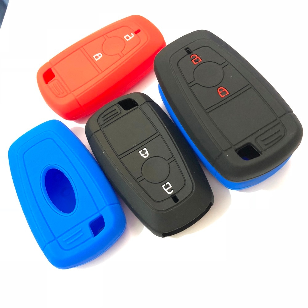 Key FOB Remote Case Pouch Silicon Holder For Ford Ecosport Ranger Raptor 2 Button Smart Keyless