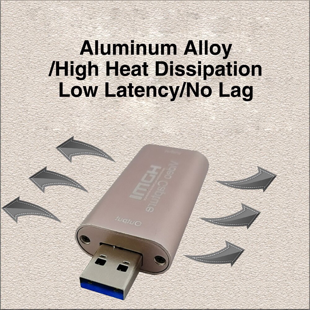 USB3.0 Audio Video Capture Card Adapter HD HDMI-compatible 1080P Acquisition Card Recording Converter Device for Computer