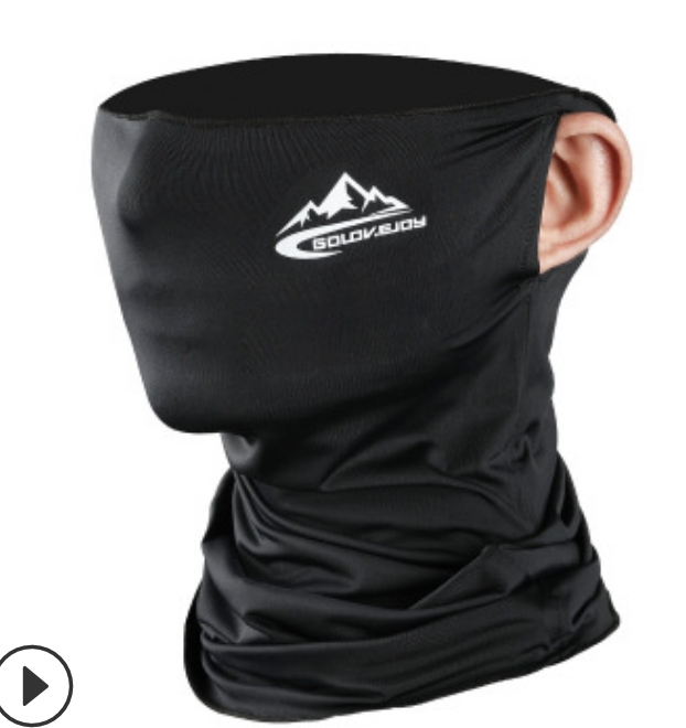 Motorcycle Cool Ride Face Mask Summer Breathable Headgear free size: Black