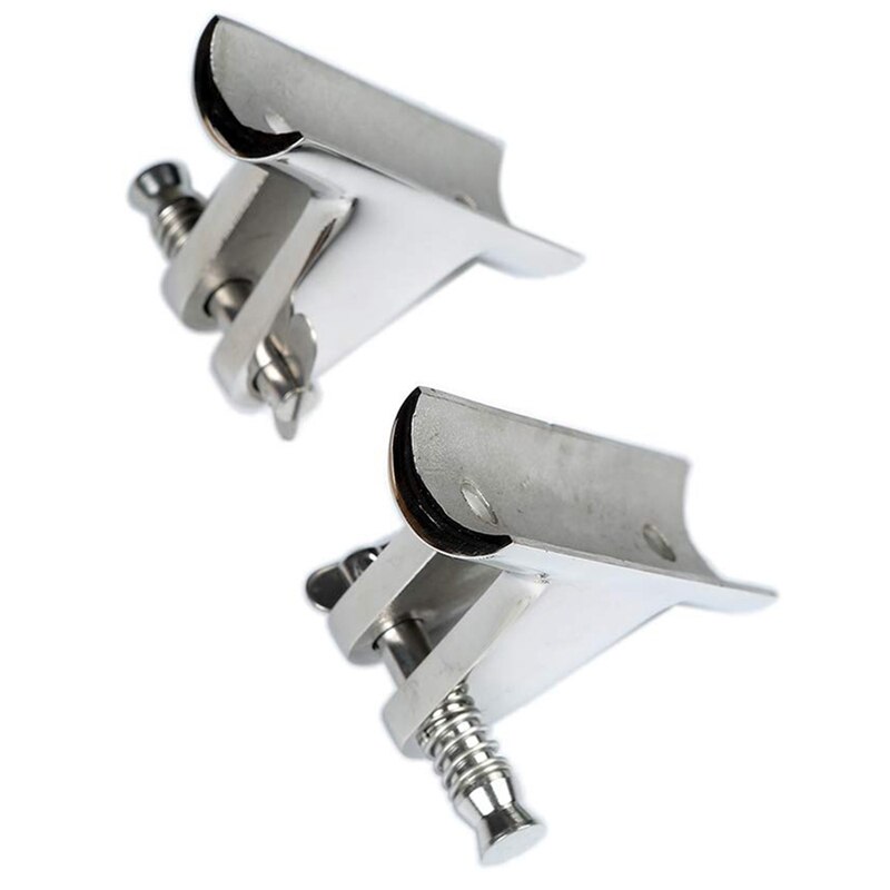 Lot De 2 Charnières De Pont En Acier Inoxydable 316 - Montage Marin Bimini Pour Bateau Et Yacht