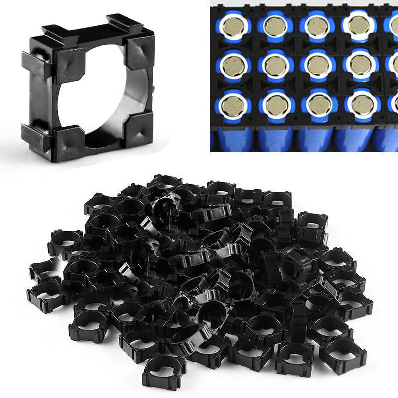 GTF 100 pcs 18650 battery holder Cylindrical battery bracket 18650 li-ion cell