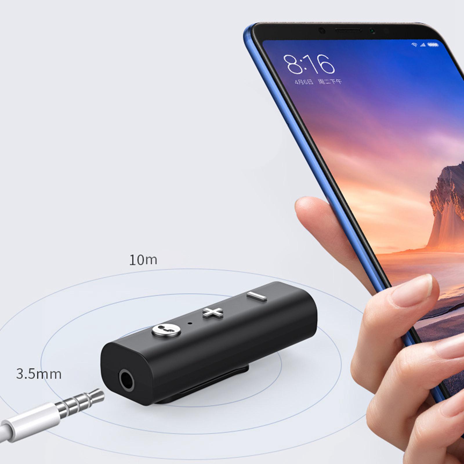 Lavalier Bluetooth Audio Receiver Built in Mic Clip On Stereo Music Stereo Audio Adapter Wireless Bluetooth Receiver