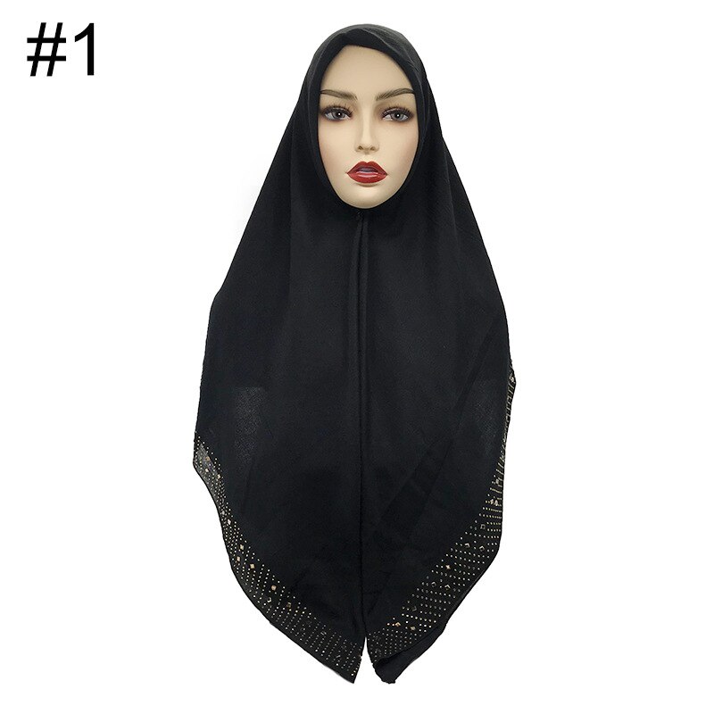 110*110cm damessjaals, effen katoenen sjaal, bufanda mujer hijab sjaal, dames hoofddoek, wikkelsjaal: 1