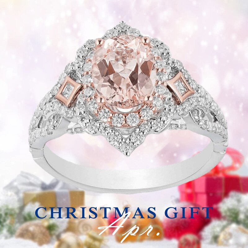 Anello di fidanzamento in zircone rosa da donna di moda squisita gioielli con fidanzamento in zircone naturale scintillante per regalo di natale da donna