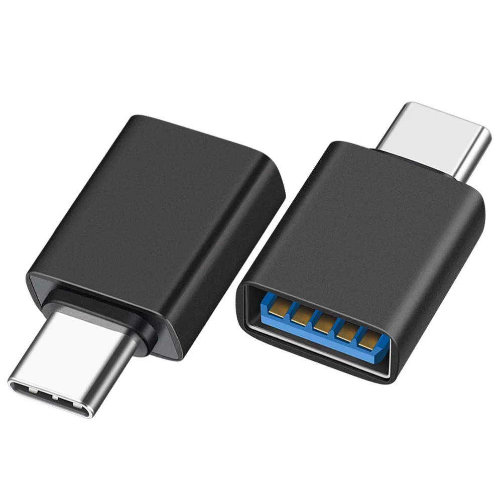 Konwerter USB 3.2 OTG 10 Gb/s typu C męski na USB A żeński Adapter do ładowania danych dla Macbook Air Pro Air Huawei Xiaomi Samsung: WHITE