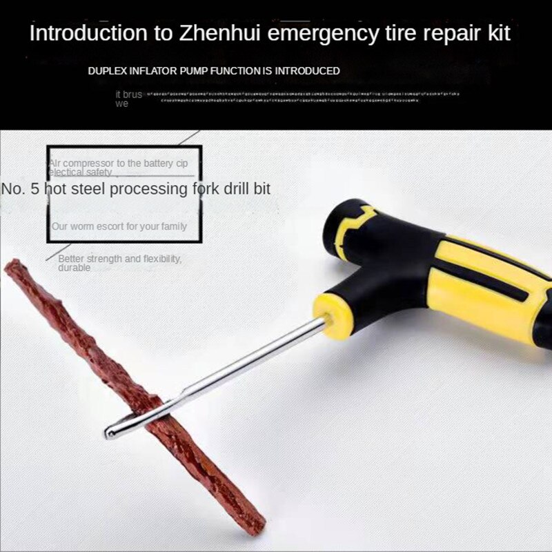 Universal Car Tire Repair Tool Kit Vacuum Tire Special Emergency Motorcycle Electric Car Universal Rubber Strip Fast Glue Liquid