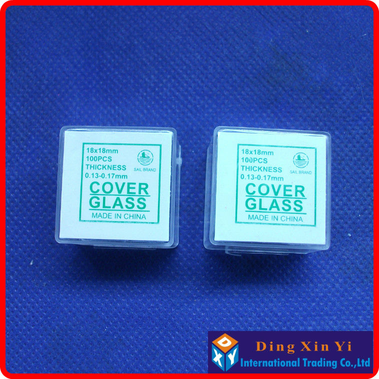 Microscope slides 50pcs,microslide(25.4*76.2mm)+2 Box cover glass 200pcs(18*18mm)