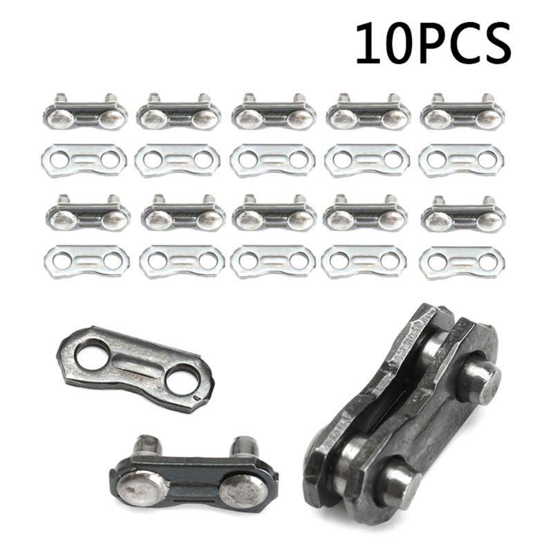 10 Sets Stainless Steel Chainsaw Chain Joiner Link Fit for JOINING 325 058 Chain 28TC