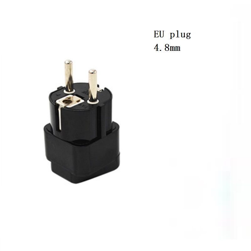 1PC Universele US UK AU EU Italië Zwitserse Stekker Adapter Travel Wall AC Power Charger Outlet Adapter Converter 2 /3Pin Socket: EU plug 4.8mm