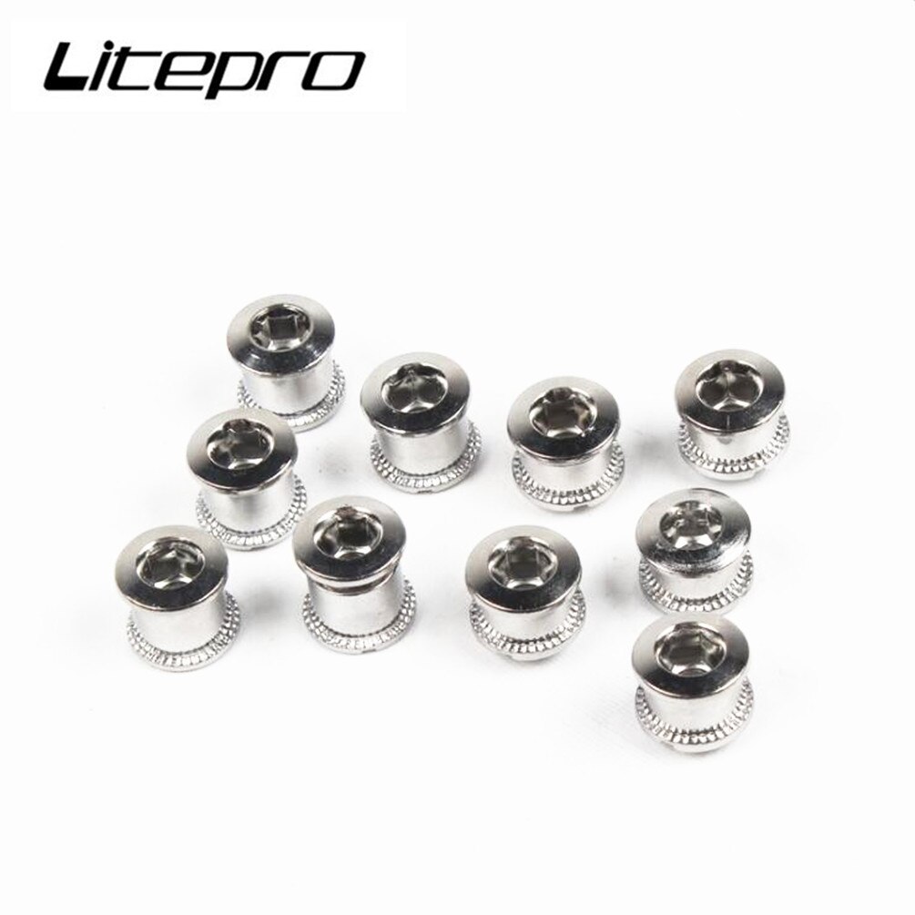 Road Bicycle Steel Single Double Crankset Crank Screws Nut MTB Mountain Bike For Chain Wheel Cycling Parts