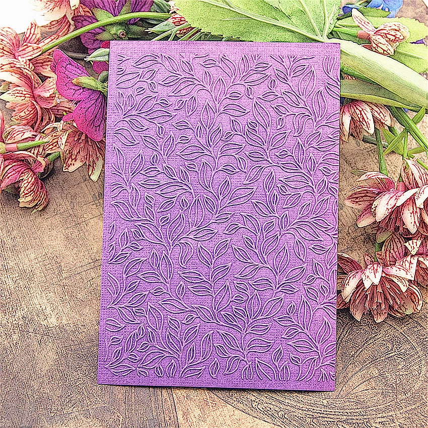 Easter plastic clock template lush green leaf craft card making paper card album wedding decoration Embossing folders