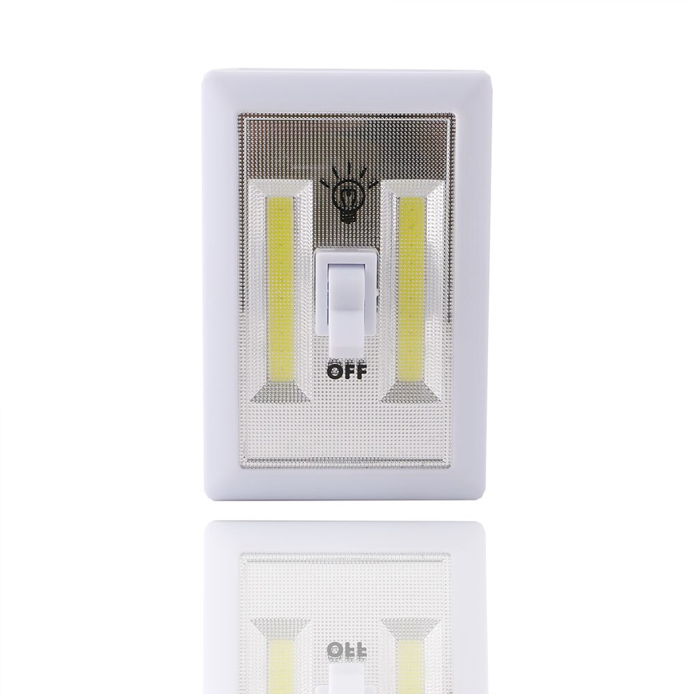 10PCS COB LED Wall Lighted Switch Wireless Closet Night Light Multi-Use Self-Stick Battery Operated Cordless Light-Switch