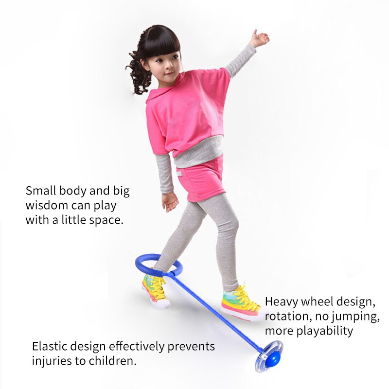 Flash Springen Voet Force Bal Kinderen Outdoor Fun Sport Speelgoed Led Kinderen Springen Ring Springen Cirkel Bal Kind-Ouder games
