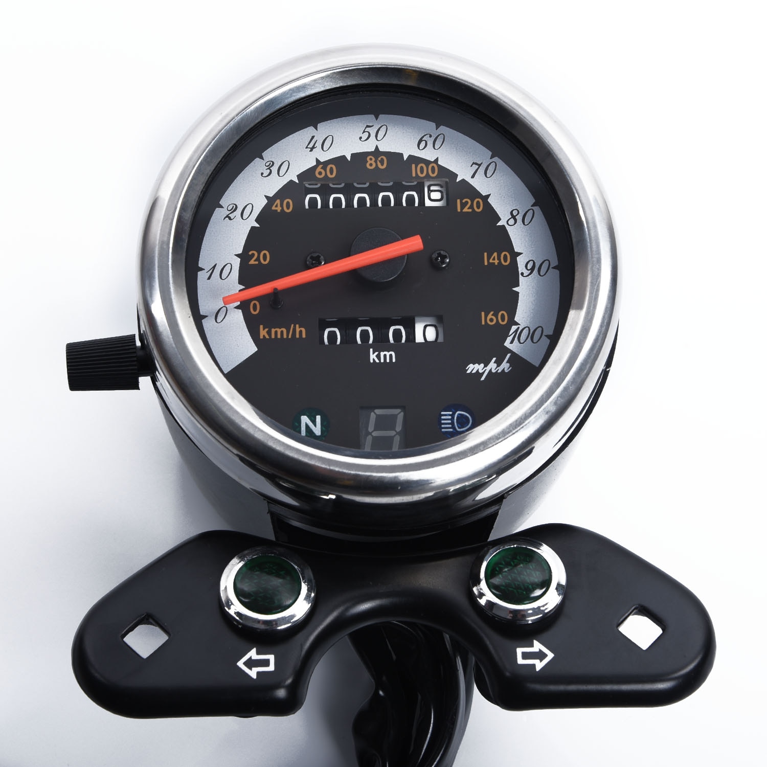 Motorcykel kilometertæller speedometer omdrejningstæller hastighedsmåler til suzuki cafe racere