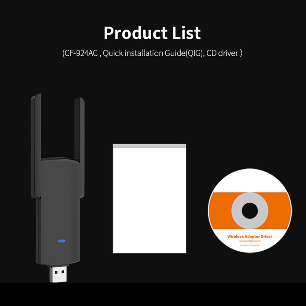 Dual Band 1300Mbps Usb 3.0 Draadloze Ac Netwerkkaart Usb Wifi Lan Adapter 802.11ac Mini Draagbare Wifi Adapter voor Pc Laptop