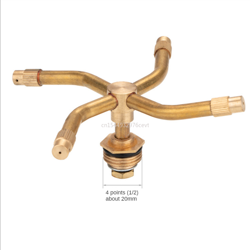 Brass Rotating Garden Sprayer 360 Degree Automati Rotary Sprinkler Lawn Rotary Nozzle Irrigation Watering Nozzle Spra