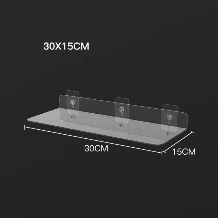 Transparent Acrylic Storage Rack Living Room Wall ... – Grandado