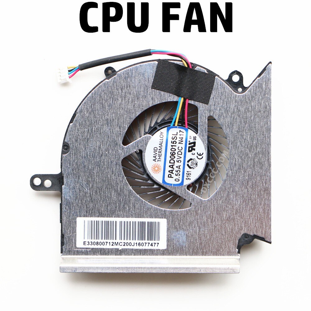 CPU GPU Cooler Fan For MSI GE75 GP75 GE63 GP63 GL63 GV63 GE73 GL73 VR Raider 8SF 9SG MS-17E2 PAAD06015SL N414 N417 Radiator: CPU FAN