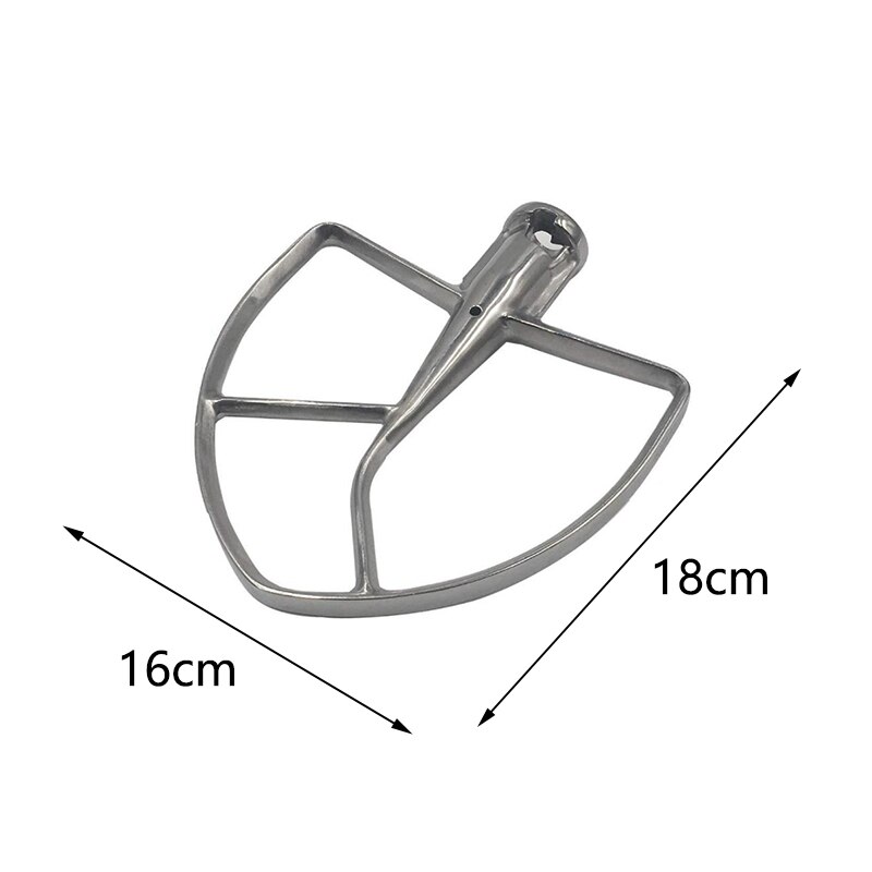 Polished Stainless Steel Flat Beater for KitchenAid 8Q Tilt-Head Stand Mixers,Mixing Parts for KSM7586P KSM7990 KSM8990