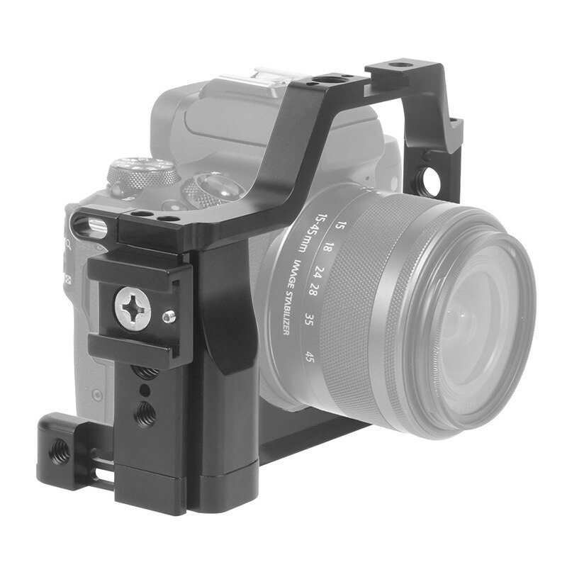 KIMRIG – Cage EOS M50 avec trois adaptateurs de montage pour chaussures froides, pour Canon Eos M50 M5, accessoire d&#39;appareil Photo Dslr Studio Photo