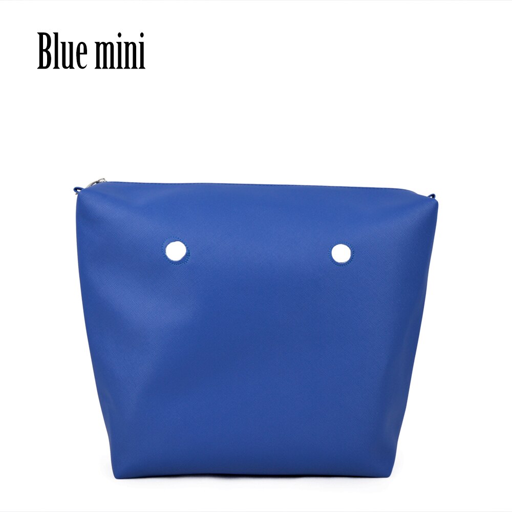 TANQU PU leather Waterproof Inner Lining Zipper Pocket for Obag Classic Mini Lining Insert for O BAG: Blue Mini