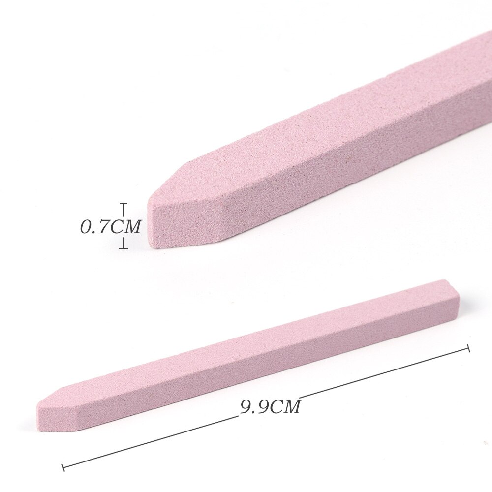 5 Pcs Nail File Cuticle Remover Nail Buffer Quartz Scrubs Steen Slijpen Staaf Gel Polish Manicure Nail Gereedschap JI1000