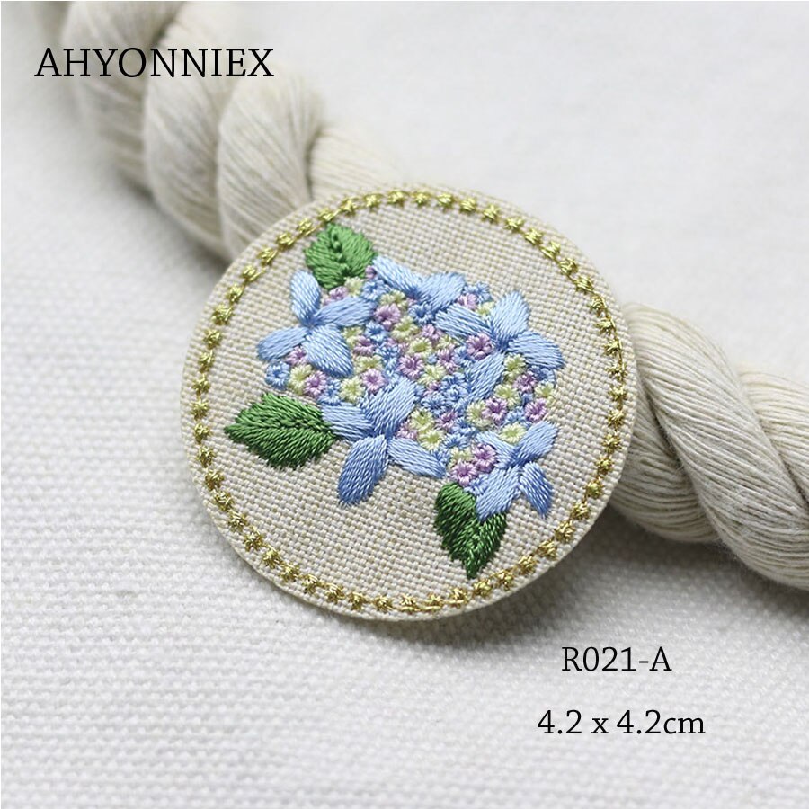 1 stuk schattige ronde bloemenpatches voor kledingborduurwerk, strijkapplicaties voor bloemen voor kinderjurken, kledingpatches voor doe-het-zelf