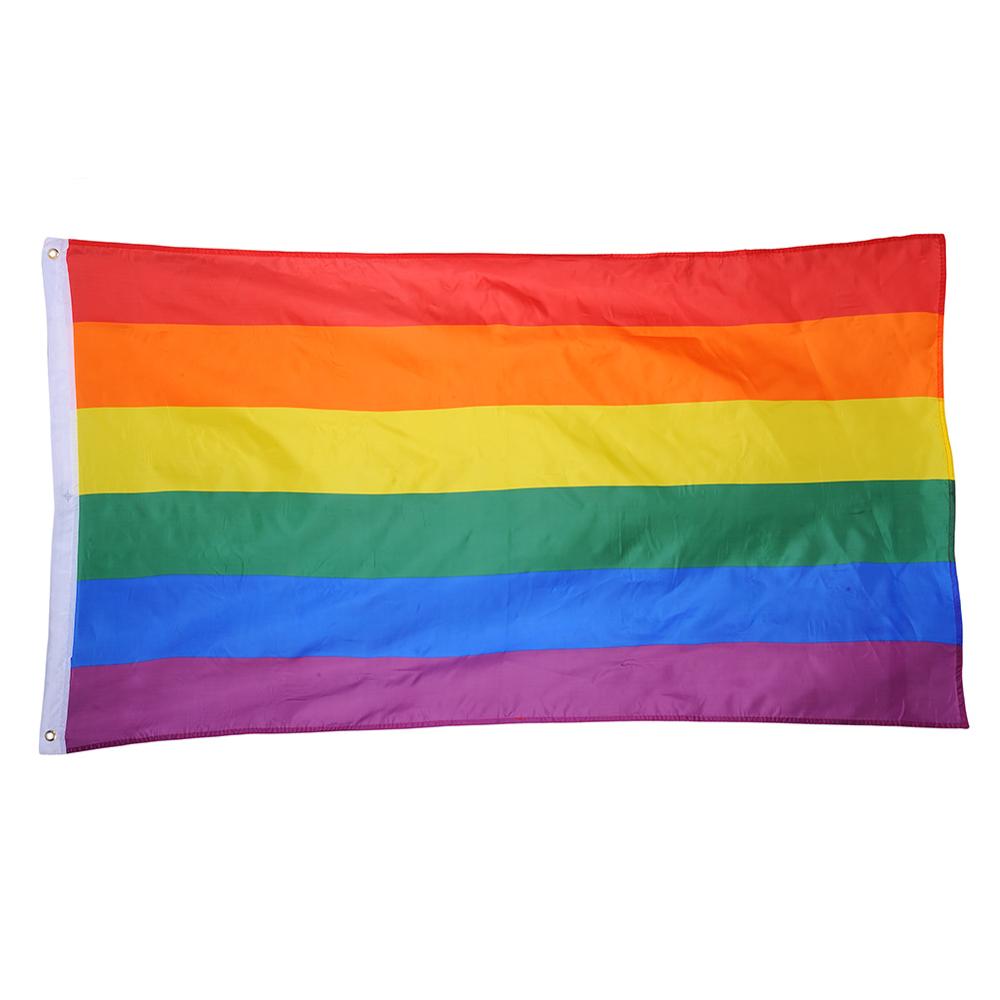 90 x 150 lgbt vlag regenboog gay pride lesbische vlaggen banner panseksuele tuin kleurrijke vlag thuis tuinieren decoratie gereedschap