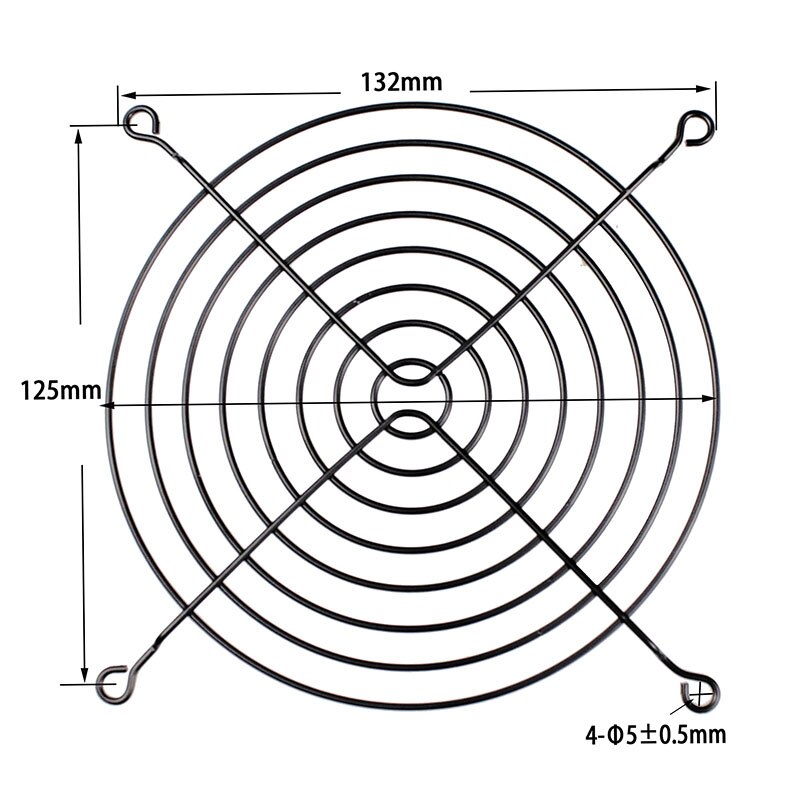 5 Piecces 140mm Fan Grills 140x140m Metal Mesh Finger Protector for 140mm Fan PC Laptop Computer Case Fan LED Fans