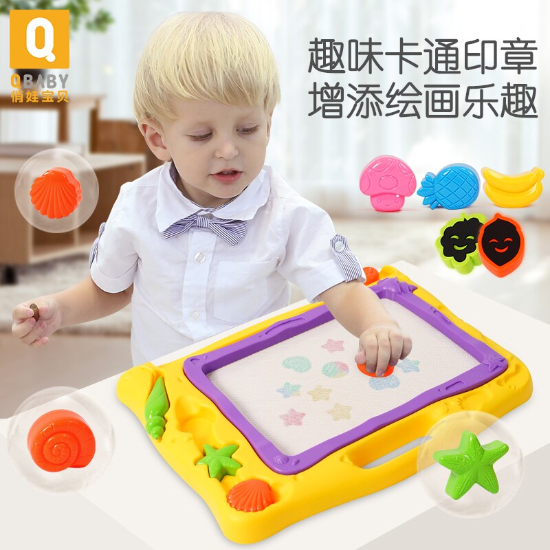 Magnetische tekentafel speelgoed voor kinderen kids schilderen 2 jaar oud speelgoed kids schilderen Schetsblok Kleurrijke Baby Waggel