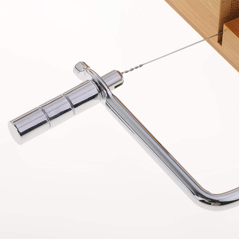 Cortador de jabón de madera y acero inoxidable de 2 Uds., herramientas de corte artesanales con cortador de alambre para Navidad DIY