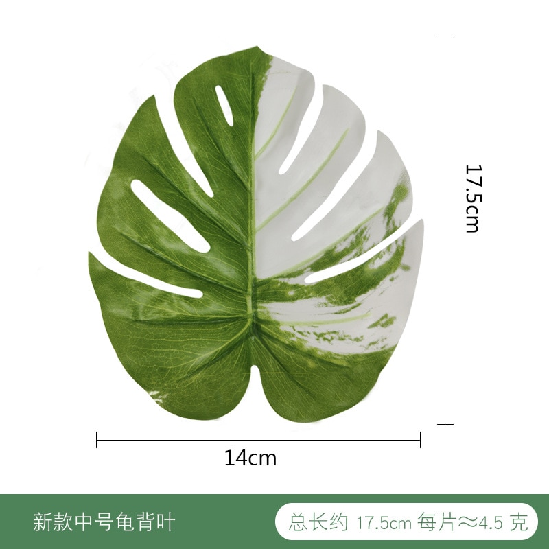 Hui rim simulerade löv monstera laminering inomhus mjuk lastning växtvägg: Blommigt monstera lamineringsmedium