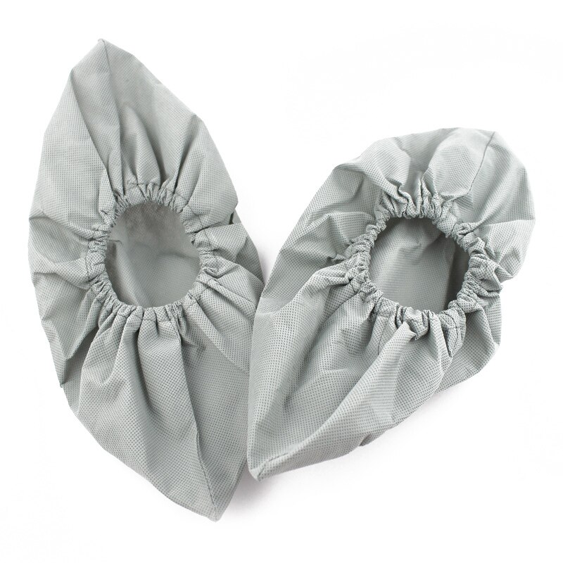 Couvre-chaussures de couleur unie, 1 paire, couvre-chaussures élastique, épais, réutilisable, antidérapant, lavable, anti-poussière, pour l'intérieur et la maison: grey