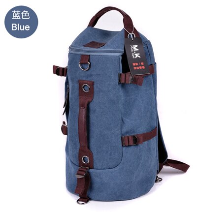 Nueva bolsa de equipaje de lona para hombre, bolsa de viaje para equipaje, bolsa de lona para hombre, bolsa de fin de semana, bolsa de viaje de lona: blue