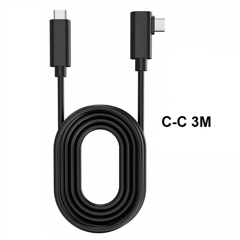 16ft 5m oculus headset vr kabel pc vr til quest 2 og quest link virtual reality type-c usb 3.2 gen 1 dataoverførsel hurtig opladning: Usb c -c 3m