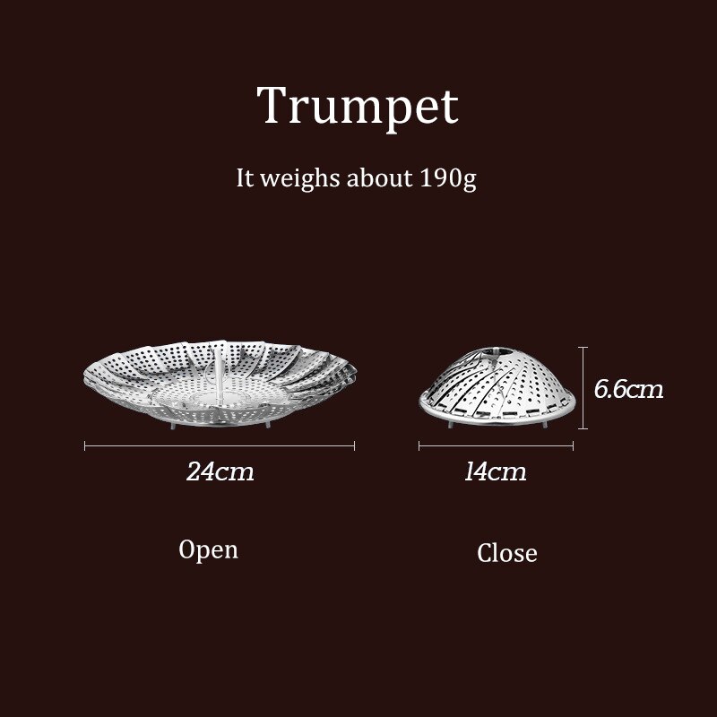 Stainless Steel Steam Basket Vegetable Kitchen Fruit Food Basket Mesh Steamer Rack Cooking Steam Accessories For Kitchen: S