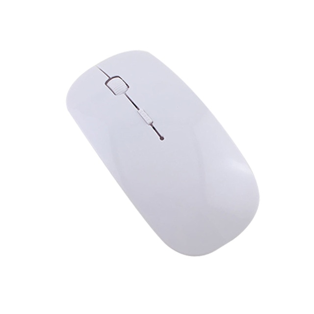 Fonken Draadloze Muis 2.4G Ontvanger Pc Muis Voor Samsung Laptop Computer 1600 Dpi Usb Muis Draadloze Moustablet Accessoires: WHITE