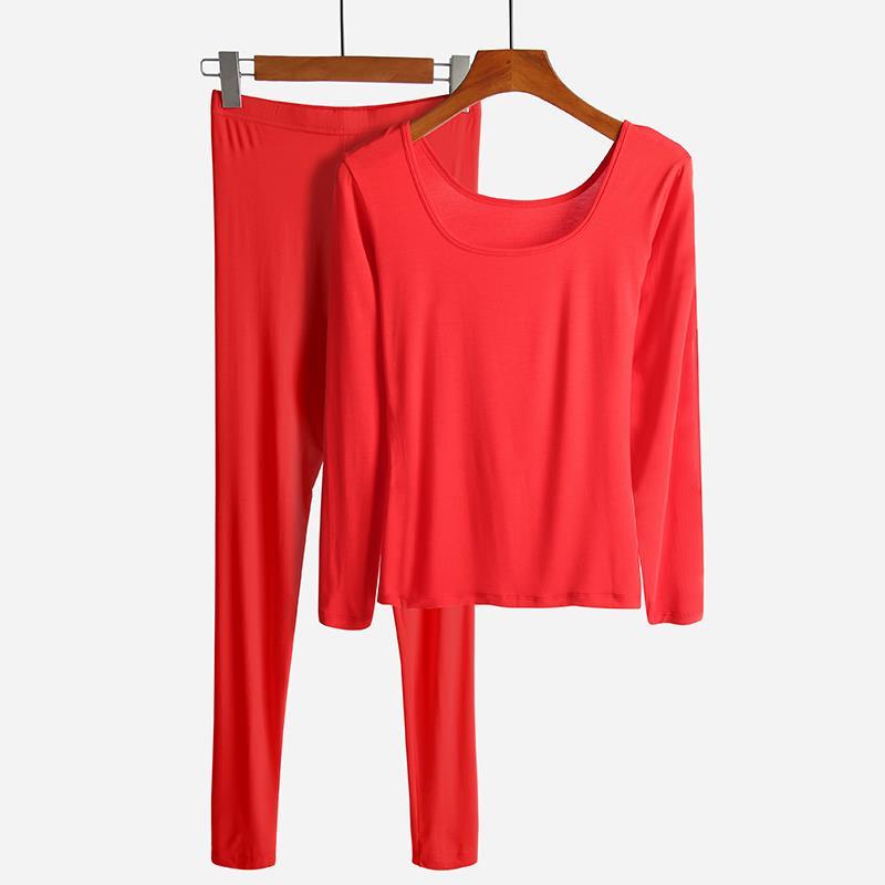Winter Clothes Women Long Sleeve Plus Size &amp; One Size Thermal Long Johns Autumn Long Johns Solid Warm Women Thermal Underwear