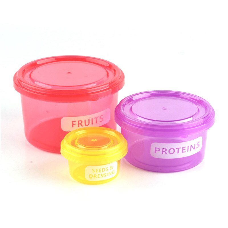 7Pcs/Set Perfect Portion Lunch Cute Box Control Containers Food Storage-Easy Way To Lose Weight Using