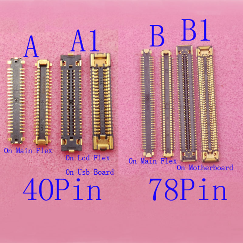 Cargador de pantalla LCD de 5-50 Uds., conector flexible FPC para Samsung Galaxy A32 A325 A72 A725 A82 A52 A526 A525 A52S 40 78 pines