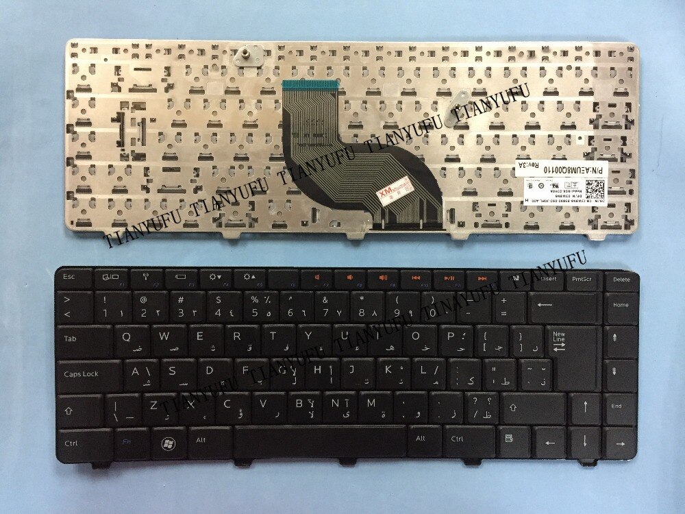 ARABISCH N4010 TOETSENBORD Voor DELL N4010 14R N4020 N4030 N5030 M5030 AR BLACK Laptop toetsenbord