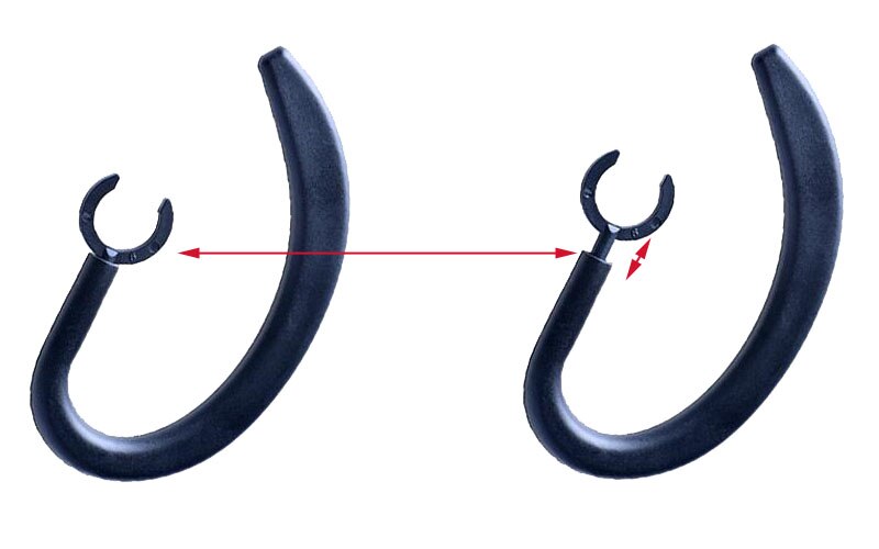 5mm 6mm 7mm 8mm 9mm 10mm bluetooth fone de ouvido earhook loop clipe retrátil giratório gancho da orelha substituição fone de ouvido acessórios
