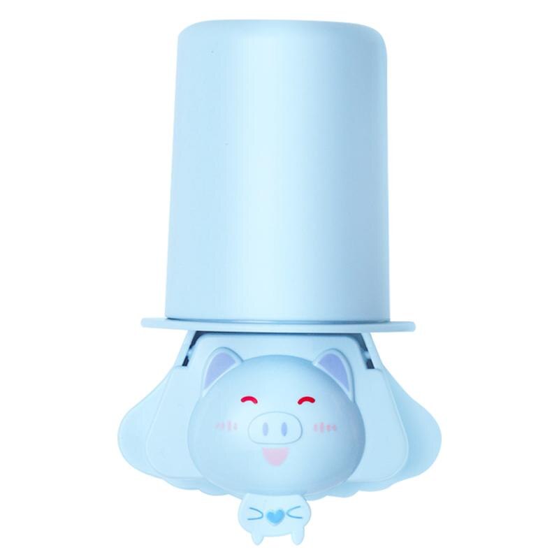 Cute Wall Mount Kids Automatic Toothpaste Dispenser Toothpaste Squeezer Toothbrush Holder For Children Bathroom Accessories Set: Toothbrush holder2