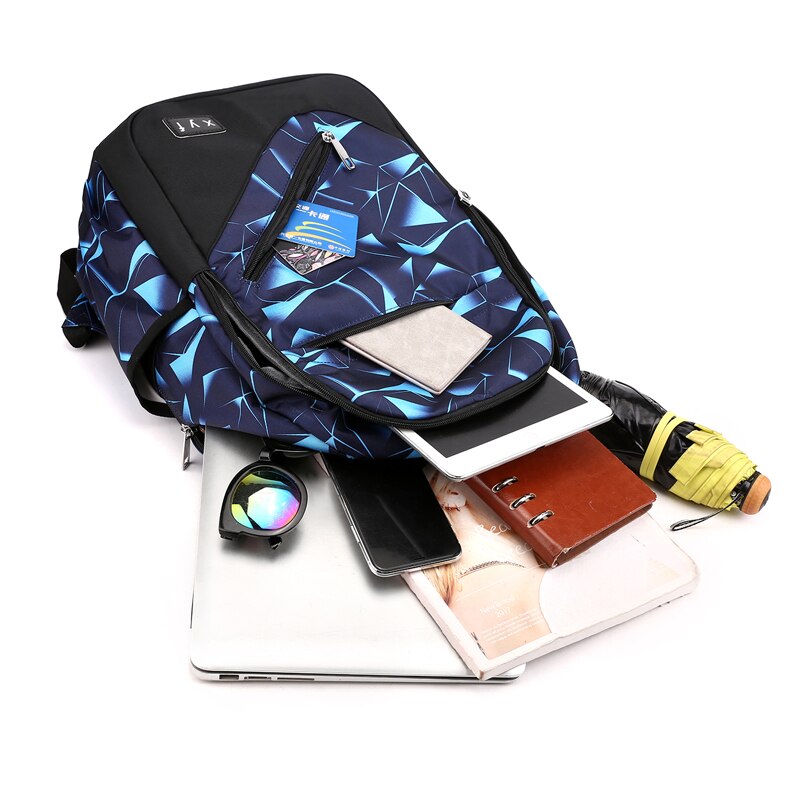 Large Male Backpack Glass Men Backapck School Bags for Boys Girls Kids Travel Children Student Schoolbag