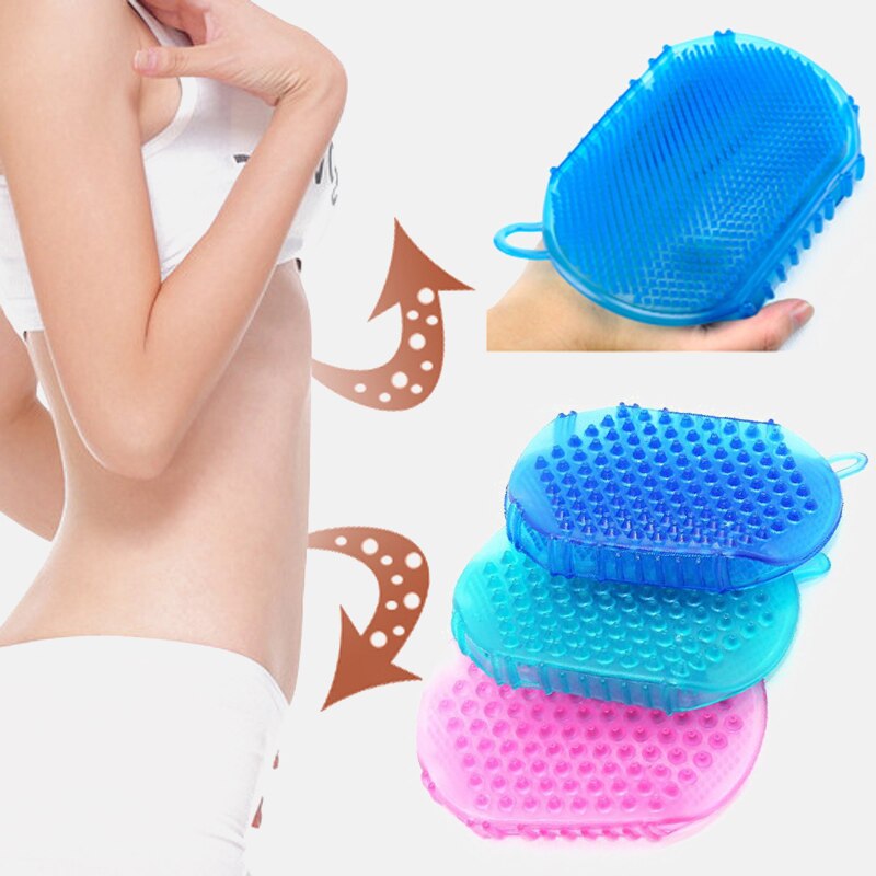 1Stck Weiche Silikon Massage Peeling Handschuhe Peeling Handschuhe Footbrush Für Peeling Körper Schlecht Pinsel für sterben Schlecht Körper Pinsel